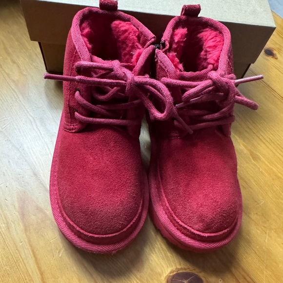 Ugg red neumel boots size 10